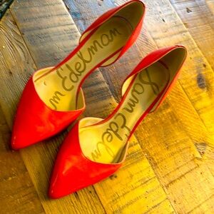 Sam Edelman Red heeled leather upper 7.5
